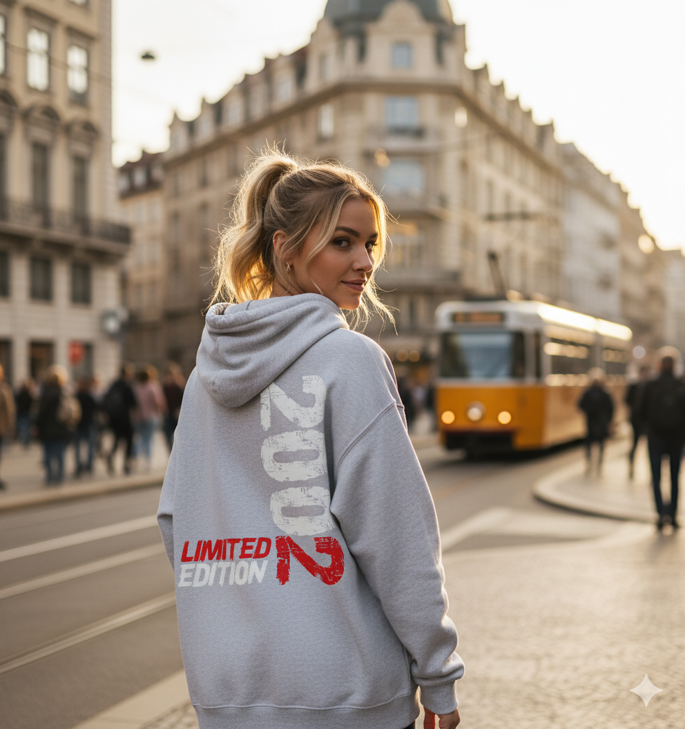 Hoodie Limited Edition 2002 – Geburtstagsgeschenk, Jahrgang, stylisch & cool | Premium Hoodie