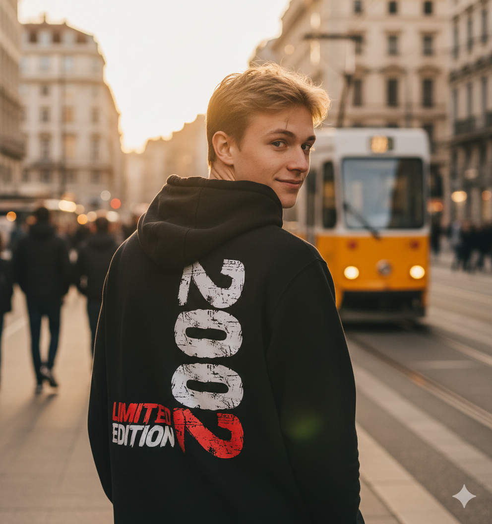 Hoodie Limited Edition 2002 – Geburtstagsgeschenk, Jahrgang, stylisch & cool | Premium Hoodie