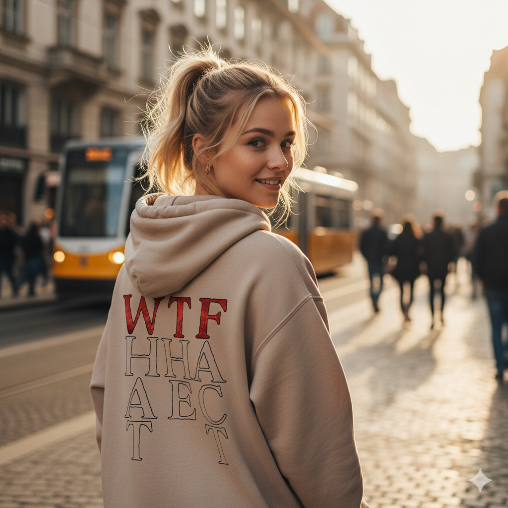 Hoodie „WTF“ – Lustiger Sehtest Spruch für echte WTF-Momente
